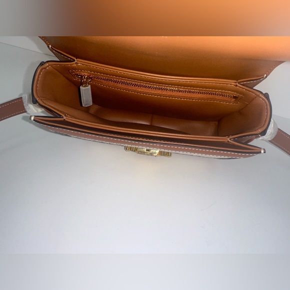 Celine Teen Triomphe Embroidered Raffia Textile Bag - Picture 9 of 14